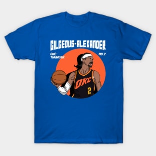 Shai Gilgeous-Alexander Comic Style Art T-Shirt